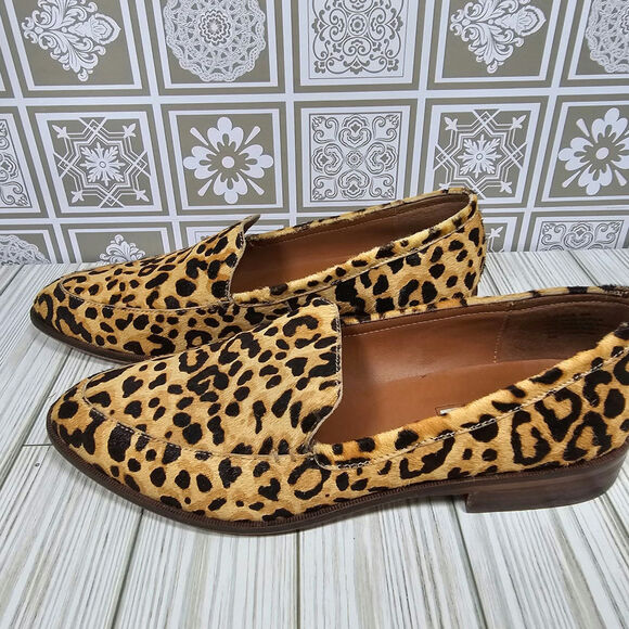 Chelsea & Violet Jenna Cow/Calf Hair Leopard Print Loafer- Estimated Retail- $98 - Picture 1 of 4